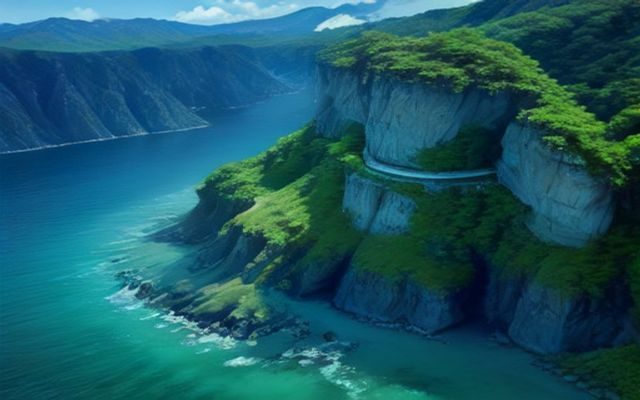 永利皇宫空中缆车在蓝天下缓缓滑行，俯瞰路氹城全景，乘客透过玻璃舱欣赏澳门城市风光，画面明亮开阔
